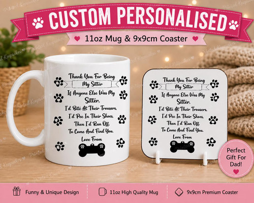 Personalised dog sitter - sitter, mug