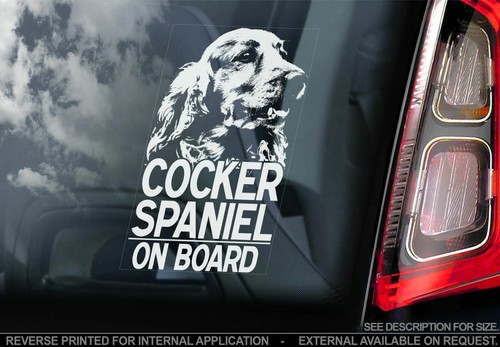 Cocker spaniel car sticker - sticker,