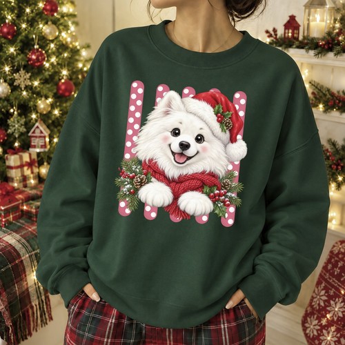 Samoyed christmas sweatshirt - samoyed,