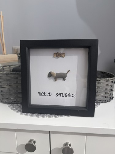 Sausage dog pebble - , picture