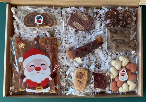 Dog hamper christmas treats - christmas,