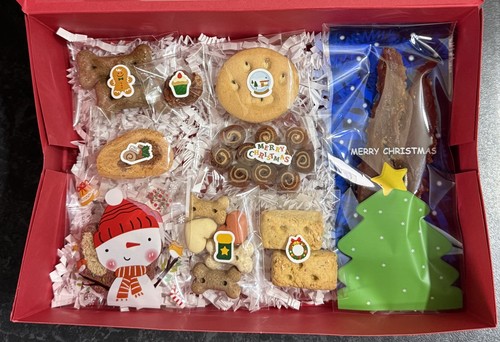 Dog hamper christmas treats - dog,