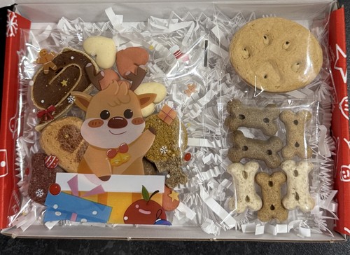 Dog hamper christmas treats - dog,