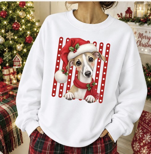 Whippet christmas sweatshirt - whippet,