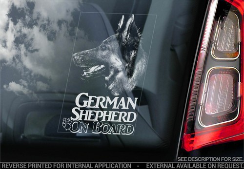 German shepherd car - shepherd, sticker
