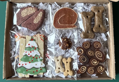 Dog hamper christmas treats - dog,
