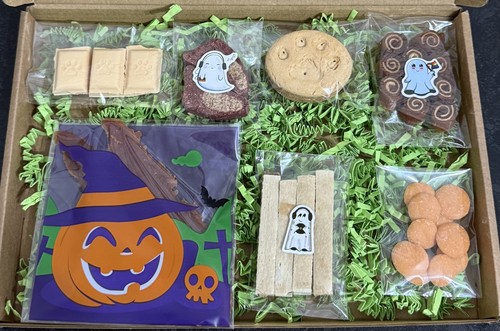 Dog hamper halloween treats - hamper,