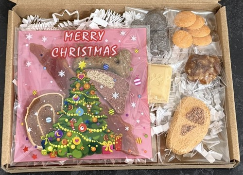 Dog hamper christmas - dog,