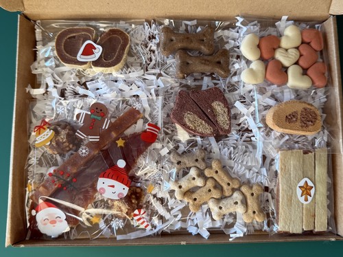 Dog hamper christmas treats - dog,