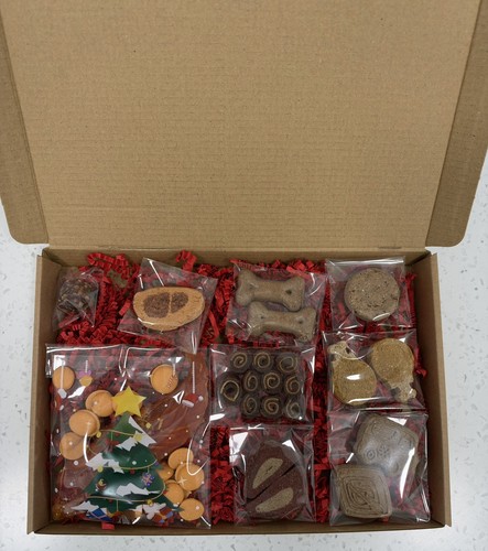 Dog hamper christmas treats - dog,