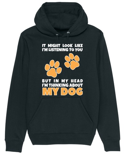 Thinking about dog hoodie - thinking,