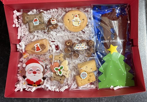 Dog hamper christmas treats - dog,