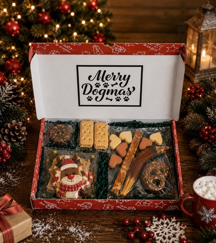 Dog hamper christmas - dog,