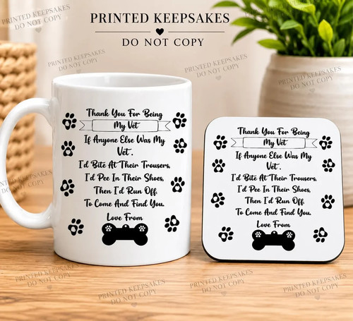 Personalised dog vet - , mug