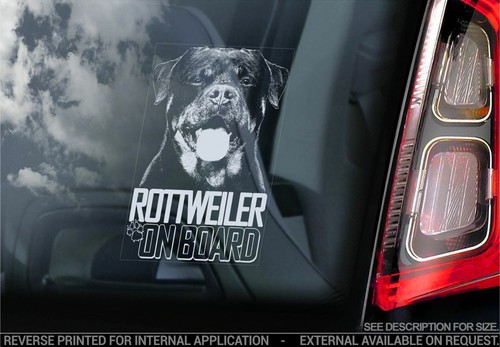 Rottweiler car sticker dog - car,
