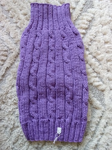Long hand knitted dog - 13",