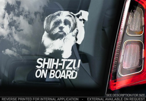 Shih tzu car sticker - sticker, dog