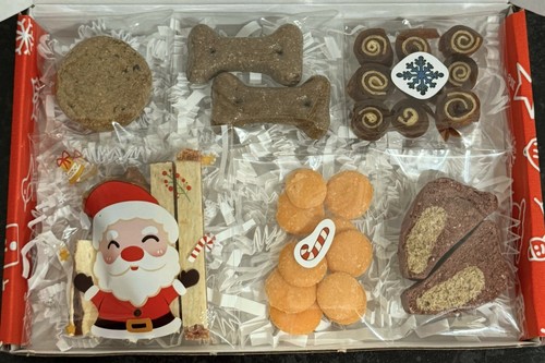 Dog hamper christmas treats - christmas,